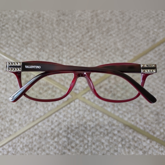 Valentino Women\'s Burgundy Glasses